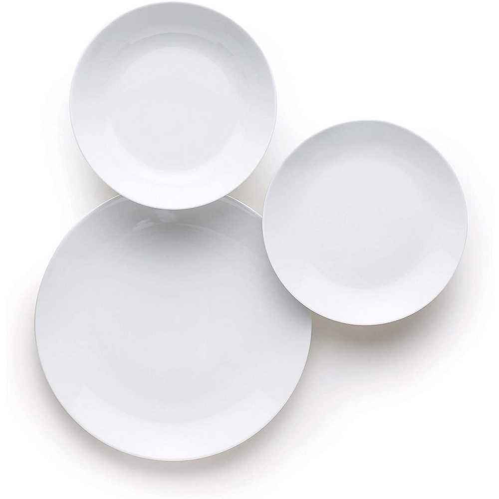 Acquista online Servizio Coup piatti tavola porcellana bianco 18 pezzi Excelsa